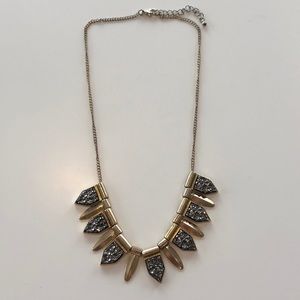 Gold statement necklace